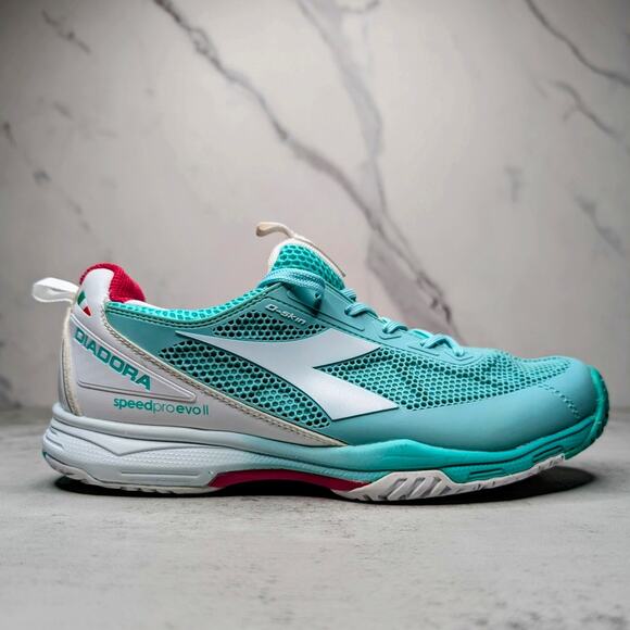 Diadora SpeedPro EVO II Womens Running Shoes- US 7 Aqua Blue 101.170144-C6018 - Picture 1 of 8